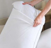 واقي مخدة عازل للسوائل، مايكروفايبر بسحّاب